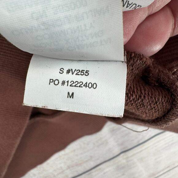 Vuori Cypress Crewneck Sweatshirt Mens Medium Brown Stretch Embroidered - Picture 10 of 12